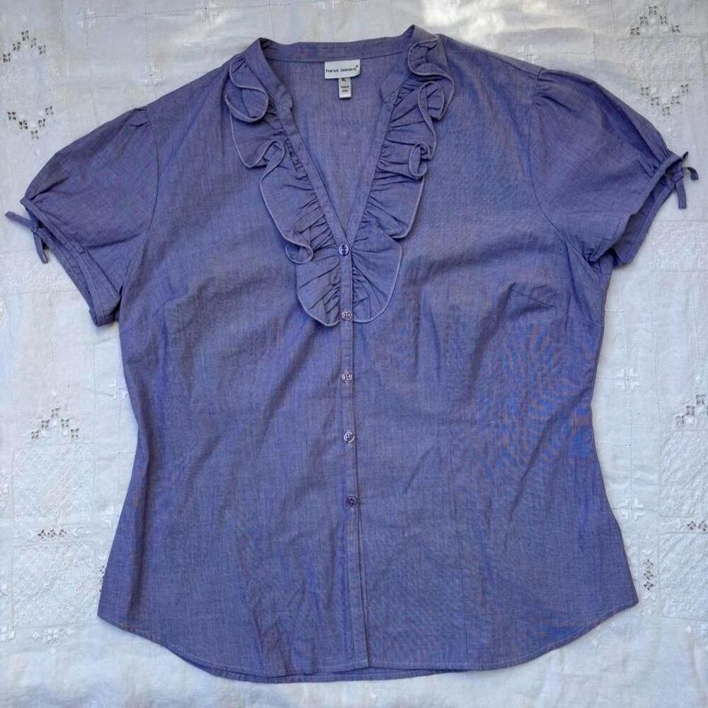 Harve-benard Women's Purple and Blue Blouse